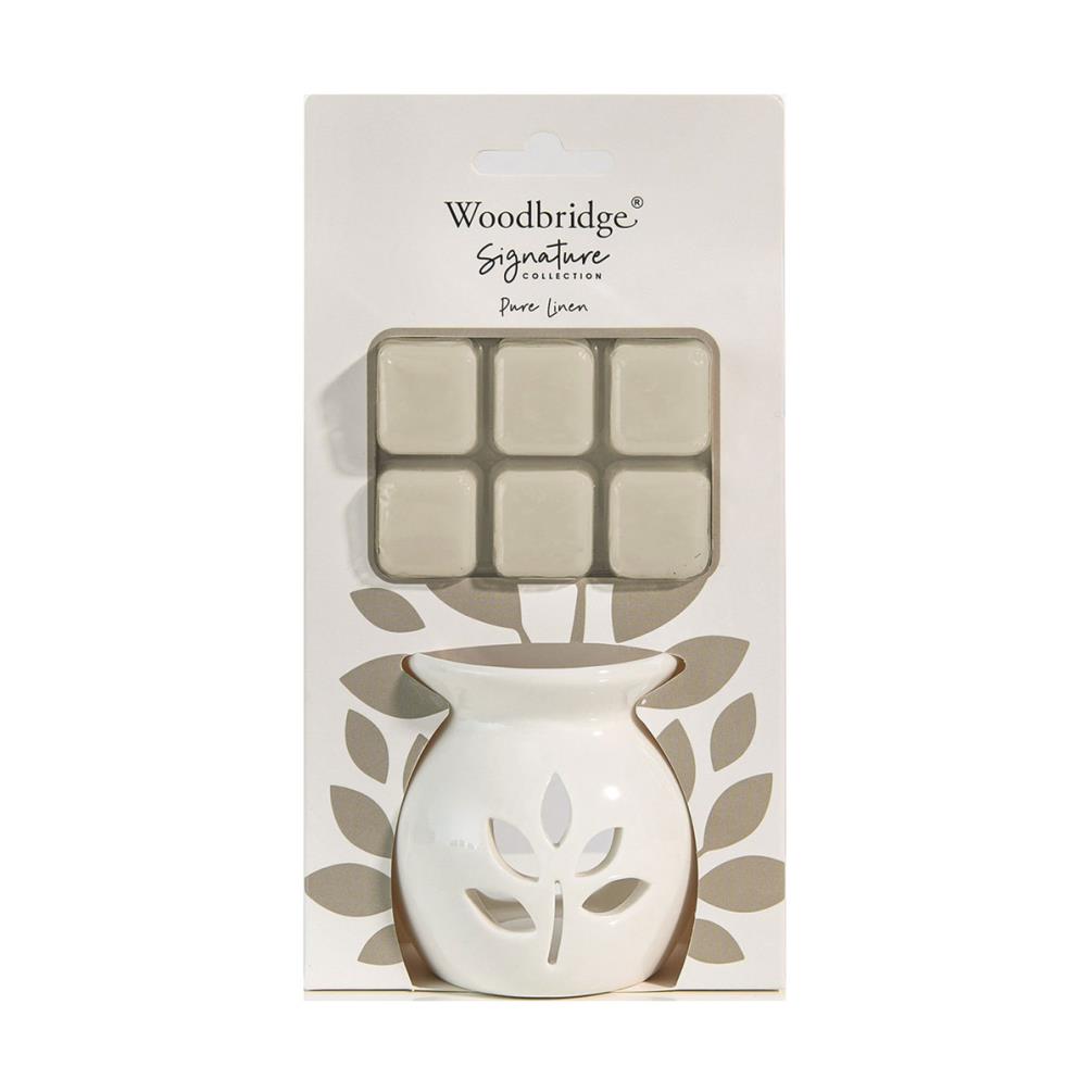 Woodbridge Pure Linen Wax Melt Warmer Gift Set £7.19